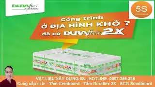 Tấm Duraflex 2X Vĩnh Tường | Bảng giá tấm Duraflex 2022 | VLXD5S