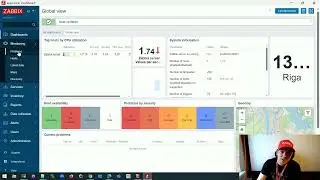 Drag a modular window around, Zabbix