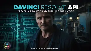 How to create projects and timelines with code. DaVinci Resolve API - with AlexTheCreative