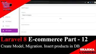 Laravel 8 E-com Part-12 : Create products table and insert products | Model and Migration