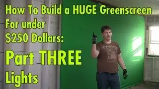 Studio greenscreen for under 250 dollars - Part 3 - Lights!