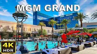 [4K HDR] MGM Grand Las Vegas Walkthrough & Room Tour | August 2023 | Las Vegas, Nevada