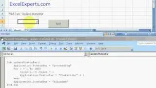 ExcelExperts.com -VBA Tips Update Statusbar
