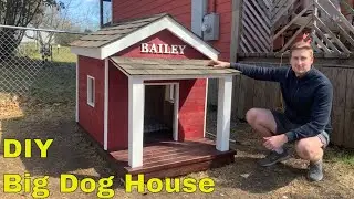 DIY Big Dog House Build (Traditional Style)