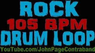 Rock Drum Loop 105 bpm Jam Track Practice Loop for Guitar and Bass