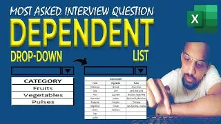 Dependent Dropdown List In Excel | How To Create Dependent Drop Down List | Excel Interview Question