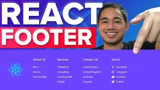 React Footer Tutorial Using Styled Components & Compound Components - Beginner React JS Project