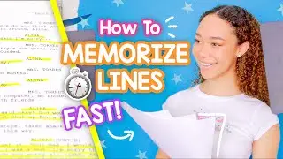 How to Memorize Lines for Acting Auditions! (Fast & Easy Techniques)