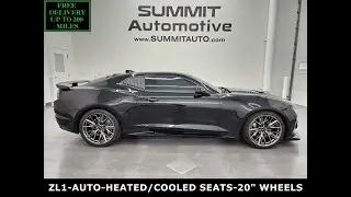 2022 CHEVROLET CAMARO ZL1 AUTOMATIC IN BLACK CLEARCOAT 4K WALKAROUND 14622Z