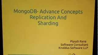 Mongo DB - Replication and Sharding