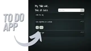 How to Build a Todo List App with Local Storage for Beginners - HTML, CSS & JavaScript