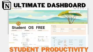 Student Dashboard that has EVERYTHING!!  8 + NOTION TEMPLATE and a complete Dashboard #setup