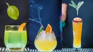 How to Make Cocktails With the Most Popular Herbs | Gin Basil Smash |Thyme | Sage | Rosemary | Mint