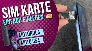 Motorola moto g54 - SIM-Karte einlegen • 🂠 • 📲 • 📡 • Anleitung | Tutorial