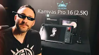 Huion Kamvas Pro 16 (2.5k) - perfect portable pen display companion! Unboxing & draw/sculpt demos!