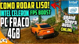 COMO RODAR GTA 5 EM PC FRACO 4gb de RAM Sem Placa de Vídeo LISO Sem TRAVAR - Novo Commandline GTA V