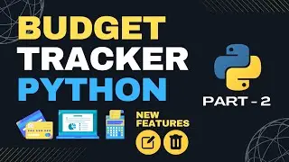 Create a Budget Tracker App with Python Tkinter & Pandas - Part 2 (Edit, Delete & More Features)