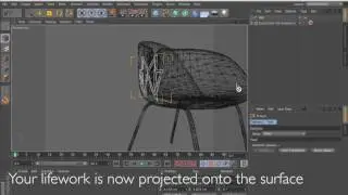 Cinema 4D Tutorial - Project splines onto your 3d objects