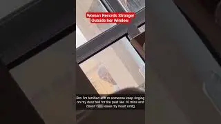 Woman Records Stranger Outside her Home #creepy #gloomyhouse #caughtoncamera