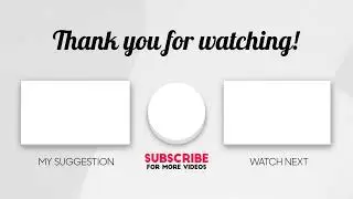 Youtube Outro Template No Text - YouTube Outro Template No Copyright - Youtube End Screen Template