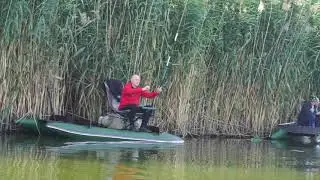 Мини катамаран или плавучая сижа для рыбалки | Mini catamaran floating blackfish fishing BOATHOUSE