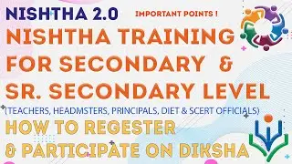 NISHTHA 2.0, TRAINING FOR SEC AND SR. SEC TEACHERS , LECTURERES , HEAD TEACHERS AND PRINCIPALS