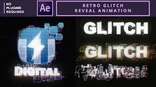 Retro Glitch Reveal Animation | After Effects Tutorial