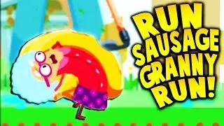 CAN GRANNY SAUSAGE ESCAPE THE DEADLY BACK YARD?! (Run Sausage Run)