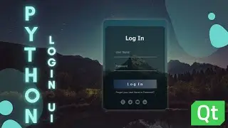 PyQt5 tutorial - login Form GUI 04