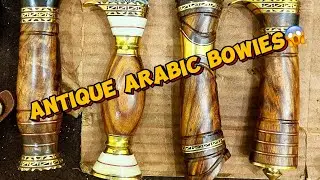 Arabic Ancient Style Damascus Bowie knives😱Magnificent Knives 😨Watch full video #knivescollection