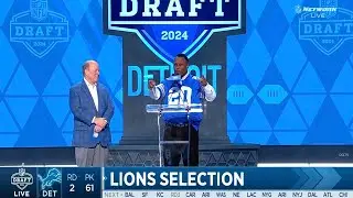 Lions select Ennis Rakestraw Jr.  No.  61 in 2024 NFL Draft