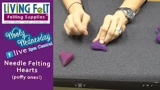 Needle Felt Hearts Beginner Tutorial 