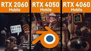 BLENDER Test - RTX 4050 Mobile vs RTX 4060 Mobile vs RTX 2060 Mobile