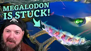 The Megalodon is Stuck on Our Ship! • Sea of Thieves