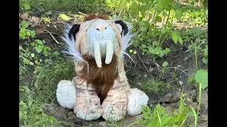 Burning A Sabertooth Tiger Stuffed Animal