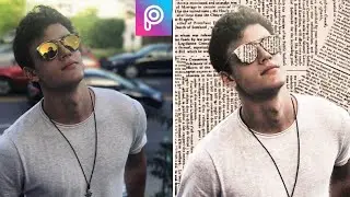 How To Create Newspaper Background |Photo Background Change |Picsart Photo Editing