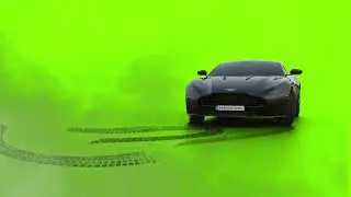 Sports Car Drift Green Screen Video