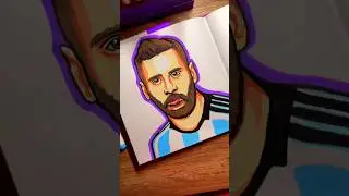 Turn Messi into Art with AR Drawing 🎨 🔥 🐐  ||  