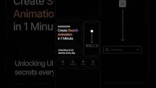 🚀How to Create Search Animation in 1 minute in #figma | Figma Animation Series #shorts