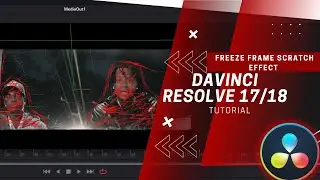 Davinci Resolve Tutorial -Music Video Effects - FREEZE FRAME SCRATCH EFFECT