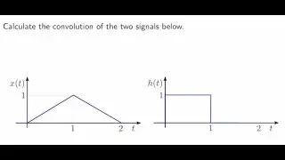 Convolution integral example - graphical method