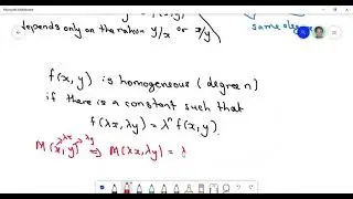 Lecture 11: Homogeneous Differential Equation Part1