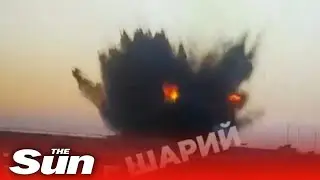 Moment British-supplied Storm Shadow missile strikes bridge linking Crimea and Kherson