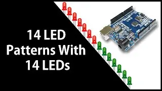 14 LED Patterns With 14 LED Using Arduino