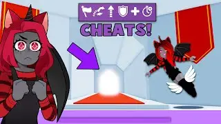 Using CHEATS To Get To The TOP In Tower Of Hell! (Roblox)