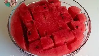 Как быстро и легко нарезать арбуз :))Лайфхак с арбузом) (How to cut watermelon easy)