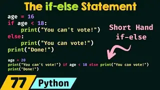 The if-else Statement in Python