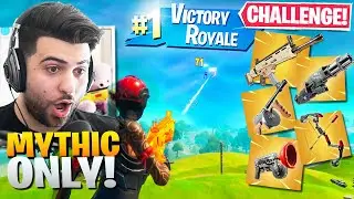 I WON Using *ONLY* MYTHIC WEAPONS! (Impossible) - Fortnite Battle Royale Challenge