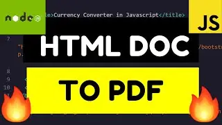 How to Convert HTML Documents to PDF Documents Online Free Tool For Beginners