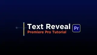 Text Reveal Animation/Premiere pro